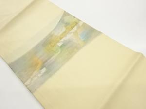 金彩抽象模様織出し名古屋帯